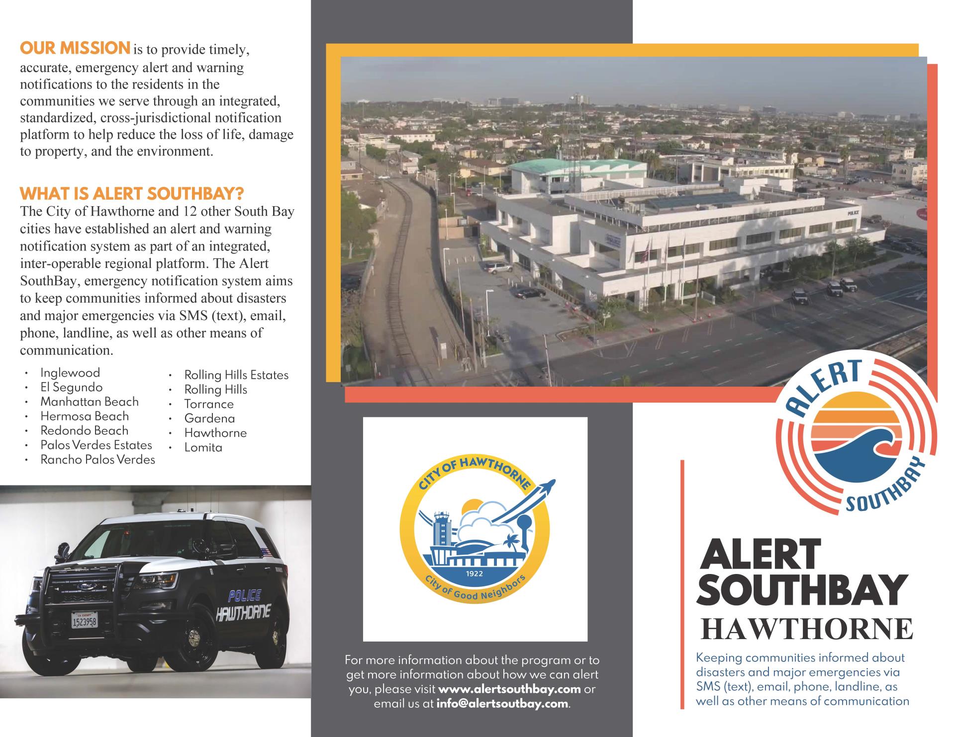 Hawthorne Alert South Bay Flyer 1st page