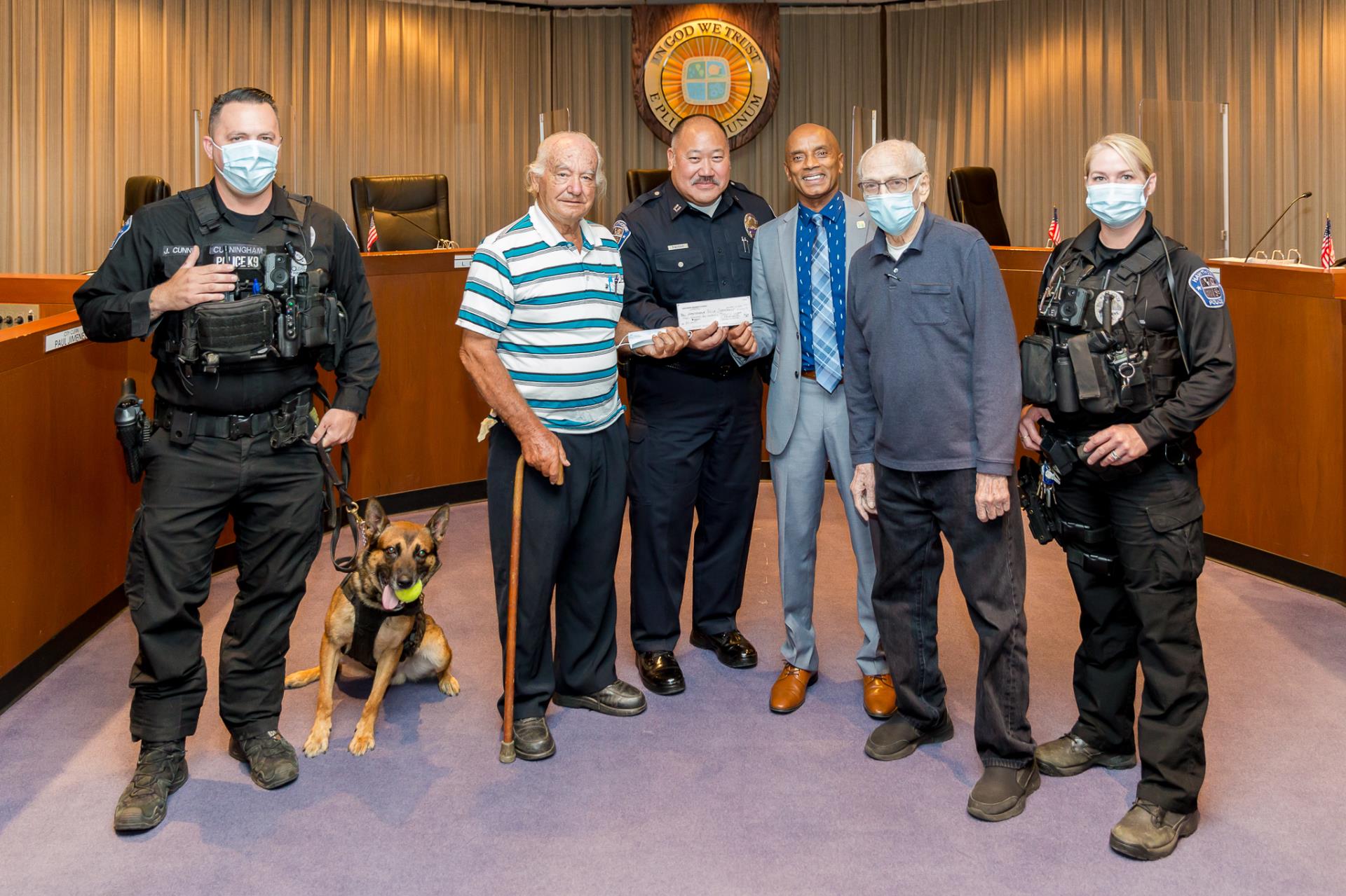 President's Council Presentation to Hawthorne PD K-9 Unit