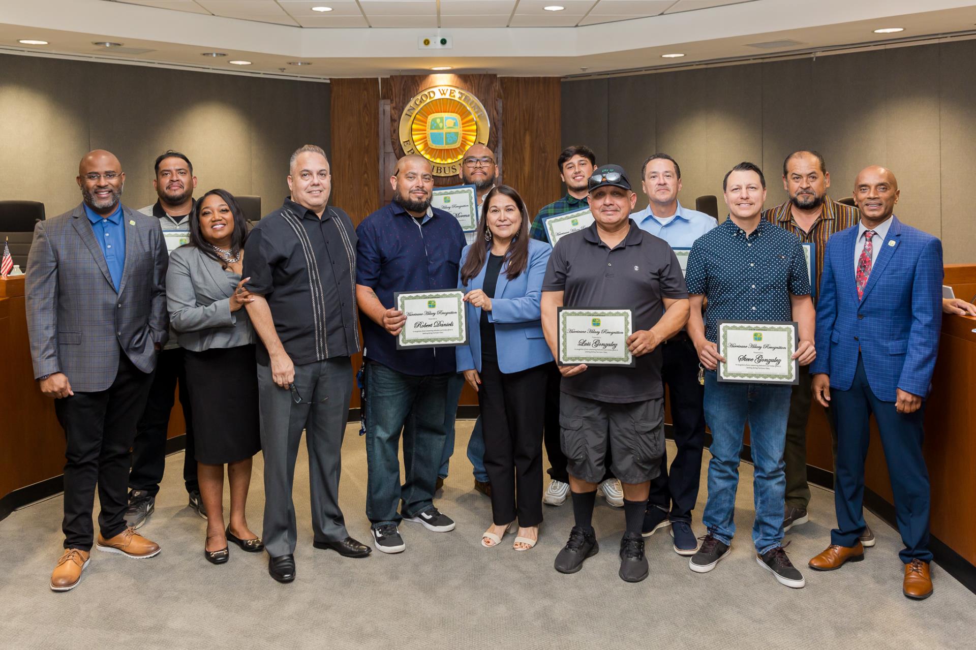 Hurrican Hilary Recognition to Public Works Staff